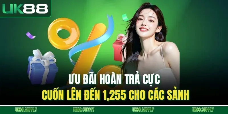Ưu đãi hoàn trả cực cuốn lên đến 1,255 cho các sảnh